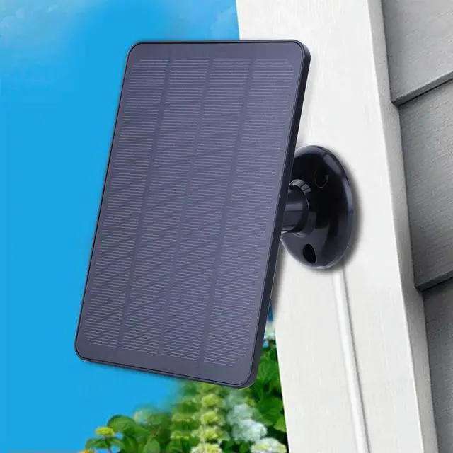Alt view image 3 of 4 - 4W 5V Solar Charger Waterproof Adjustable Wall Mount Bracket with 9.8FT Charging Cable for Ring Stick Up&Spotlight Cam