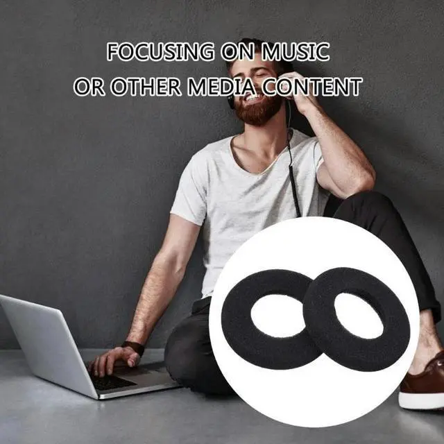 Alt view image 4 of 7 - 1 Pair Comfortable Foam Replacement Ear Pad for SR225x SR325x Headphones Accessories