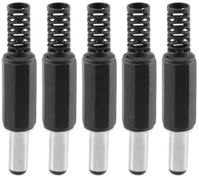 Main image of 5PCS 5.5mm X 2.5mm Male Jack DC Power Plug Socket Jack Adapter Adaptor Connector