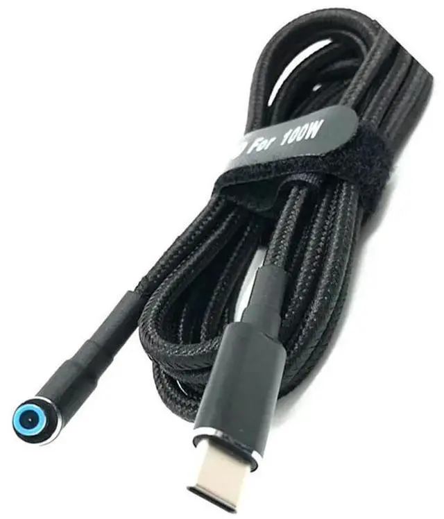 Alt view image 2 of 7 - USB C to Laptop Charging Cable Adapter Type C to DC 4.5 x 3.0mm Converter 100W PD Power Charger Supply Cord for