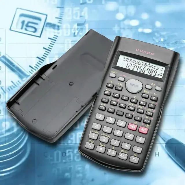 Alt view image 3 of 7 - Scientific Calculator with 240 Functions and 2-Line Screen Multi-purpose Portable Student Calculator for Math Teaching