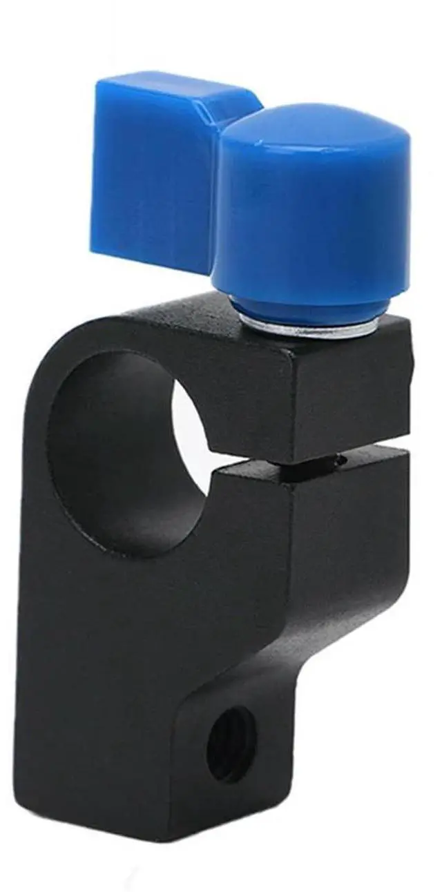 Alt view image 2 of 7 - 15mm Rod Clamp Holder "1/4" Thread DSLR Camera Rig Rail Support System Arm