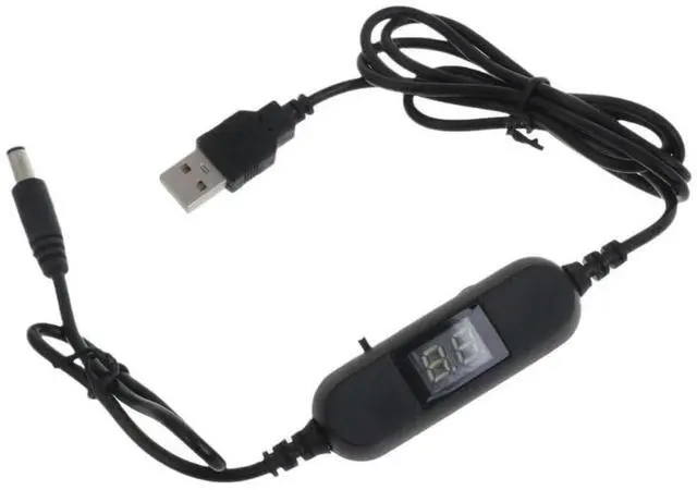 Alt view image 4 of 7 - USB Charging 5V to 1.5V-12V 5.5x2.1mm Step Up Boost Converters voltages Power Supply Cable for Toy Games LED Lamp