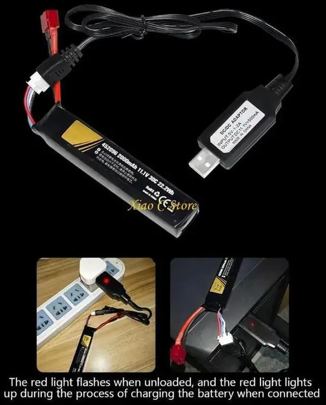 Alt view image 4 of 7 - Single USB Charging Cable ABS USB Chargers Cord Upgrades for Quadcopter