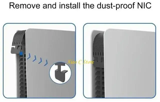 Alt view image 2 of 4 - Heatsink Barrier Cover Ventilation Net Game Console Host Middle Strips Game Console Accessories Scratcroof Skin