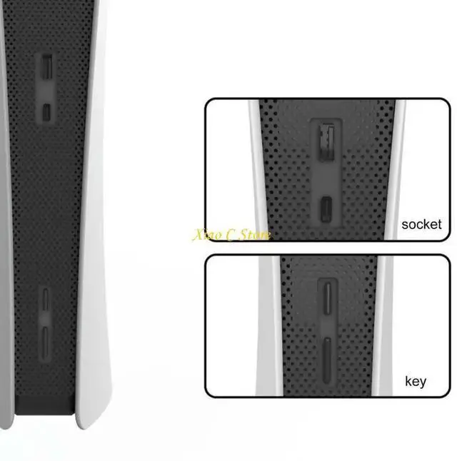 Alt view image 3 of 4 - Heatsink Barrier Cover Ventilation Net Game Console Host Middle Strips Game Console Accessories Scratcroof Skin