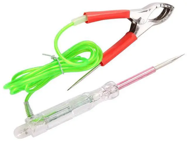 Alt view image 2 of 7 - Automotive LED Circuit Tester 6-24V Test Light with Dual Probes 47 Inch Antifreeze Wire Alligator Clip for Testing