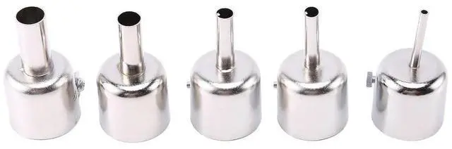 Alt view image 2 of 4 - 5 PCS Hot Air-Gun Nozzle Universal Gun Nozzle for 850 852D 898 858 Soldering Station Attachments