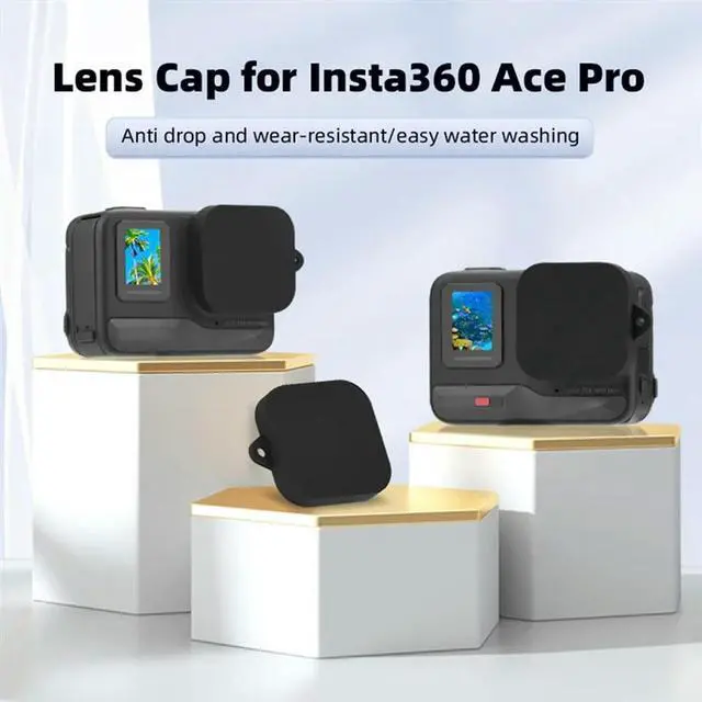 Alt view image 2 of 7 - Silicone Lens Caps For Ace Pro/Ace Pro 2 Anti-Scratch Protector Lens Cover Action Cameras Lens Protect