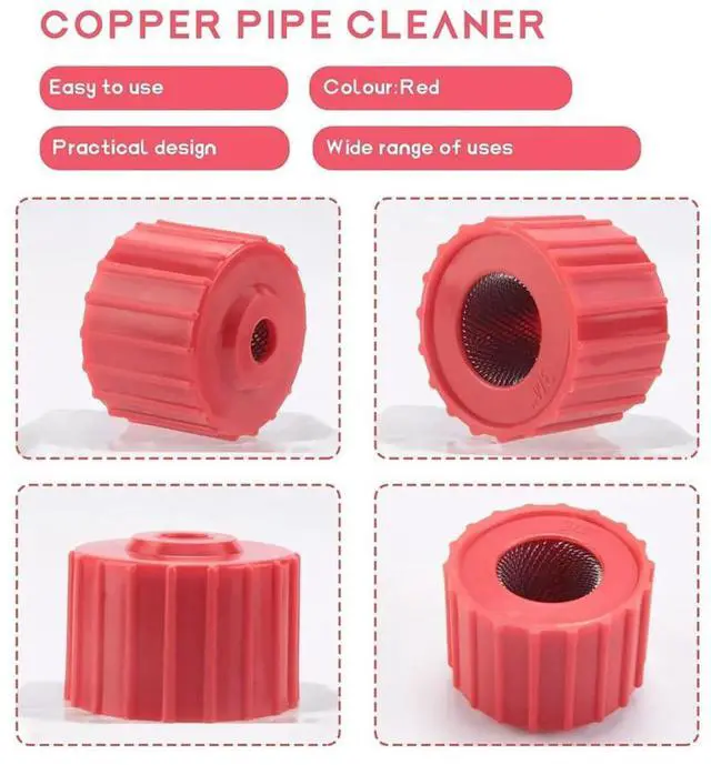 Alt view image 4 of 4 - 3pcs Copper Pipe Cleaner Set 1/2 Inch, 3/4 Inch and 1 Inch Copper Tube Brush Plumbing Cleaning Brush