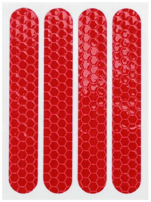 Alt view image 3 of 4 - Front Rear Wheel Cover Protective Shell Reflective Sticker For Ninebot Max G30 Scooter Accessories 24PCS, Red