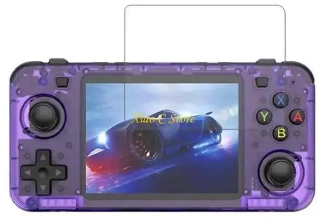 Alt view image 2 of 7 - Carrying Storage Box and Screen Protector For R36H Handheld Game Console
