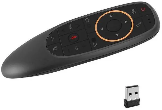 Alt view image 4 of 7 - G10S Air Mouse Voice Remote Control 2.4G USB Receiver for Android TV BOX PC Gyro Sensing Mini Wireless Smart Remote