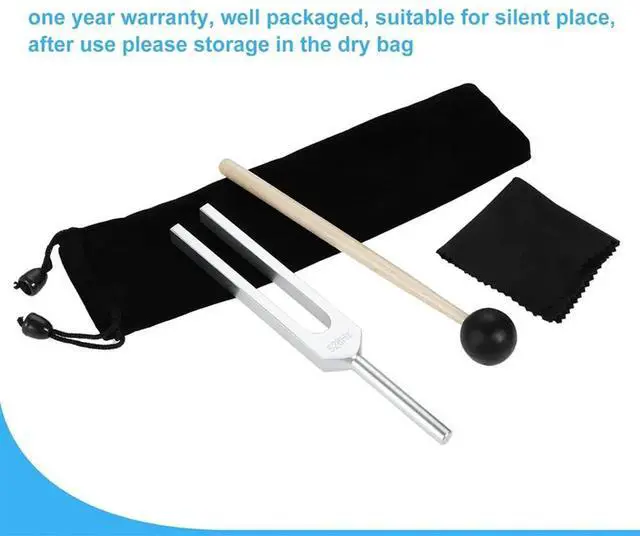 Alt view image 3 of 4 - 528 Hz Tuning Fork, Silver Solfeggio Tuning Forks 528 Hz for Musical Instrument, Meditation, Relaxation
