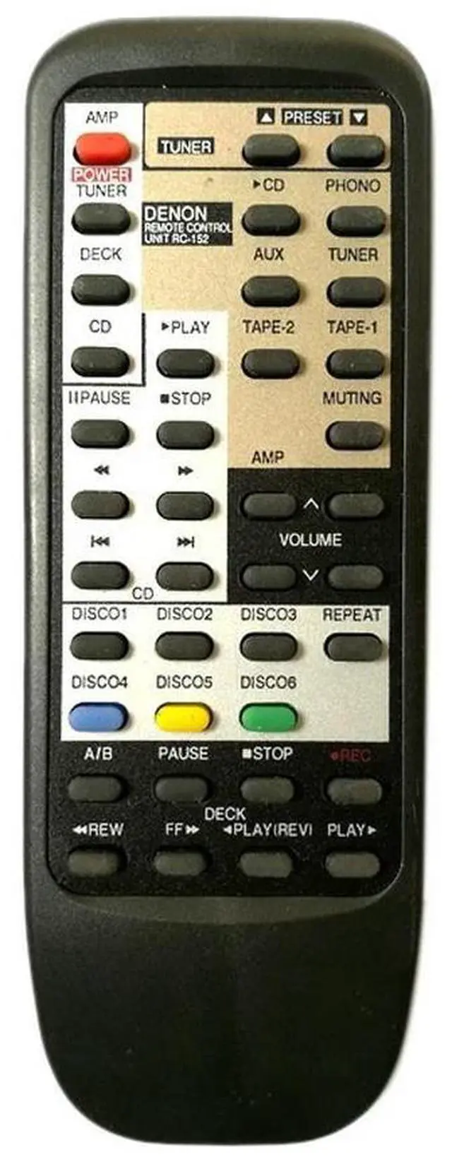 Alt view image 2 of 4 - for Denon AV Player RC-152 CD Remote Controller PMA-735R PMA-880R