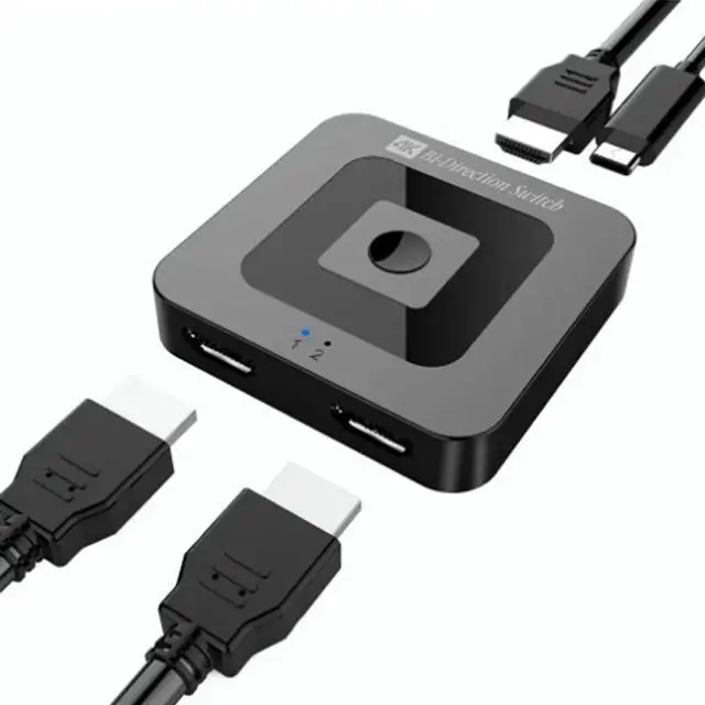 Alt view image 2 of 4 - 2 In 1 Out 4K 60Hz Bi-Directional Splitter Switch 2.1 For TV Monitor Projector Cable Switcher