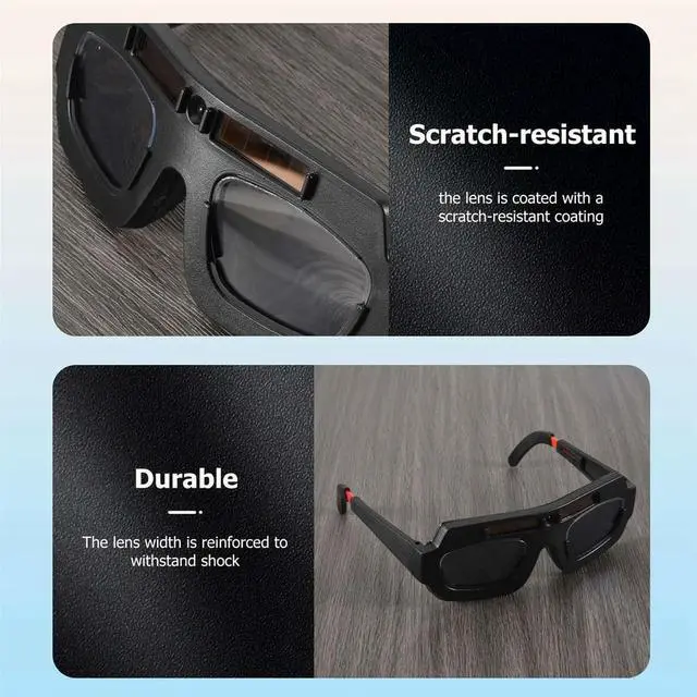 Alt view image 3 of 4 - 1pc Solar Powered Auto Darkening Welding Mask Helmet Goggles Welder Glasses Arc Anti-shock Lens For Eye Protection