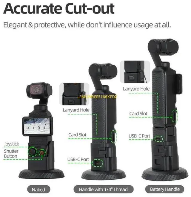 Alt view image 2 of 4 - Base for Pocket 3 with Strong Magnets and AntiSlip Silicone Pad