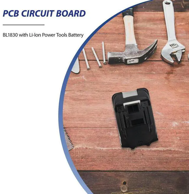 Alt view image 4 of 7 - BL1830 with Li-Ion Power Tools Case Replacement for Makita 18V BL1840 BL1850 Plastic Shell