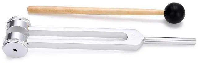 Alt view image 2 of 4 - Tuning Fork 128 Hz, C-128 Frequency Aluminum Alloy Non-Magnetic Tuning Fork for Healing with Taylor Hammer