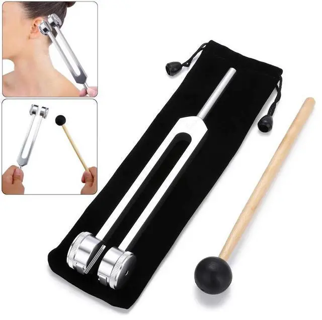 Main image of Tuning Fork 128 Hz, C-128 Frequency Aluminum Alloy Non-Magnetic Tuning Fork for Healing with Taylor Hammer