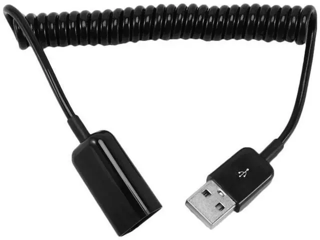 Alt view image 3 of 6 - 2X Spiral Coiled USB A Male To A Female Adapter Adaptor Cable 1M 3FT