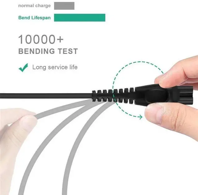 Alt view image 2 of 4 - 2X  For  Shaver,15V USB  Charging Cable Power Cord For  For ONEBLADE QP6520 QP
