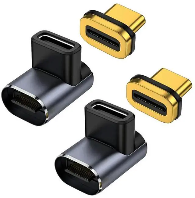 Alt view image 4 of 4 - 2 PCS USB C Magnetic Adapter 40Gbps, 24 Pin USB Adapter,PD100W ,8K@60Hz,Type-C Extender, for Steam Deck,MacBook,Galaxy