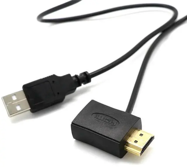 Alt view image 2 of 4 - 2X  Male To Female Connector + USB 2.0 Charger Cable Spliter Adapter Extender