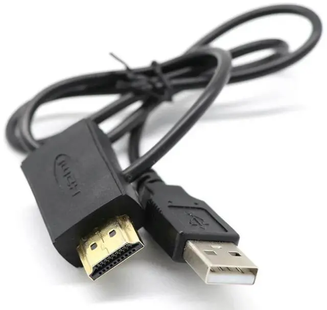 Alt view image 4 of 4 - 2X  Male To Female Connector + USB 2.0 Charger Cable Spliter Adapter Extender