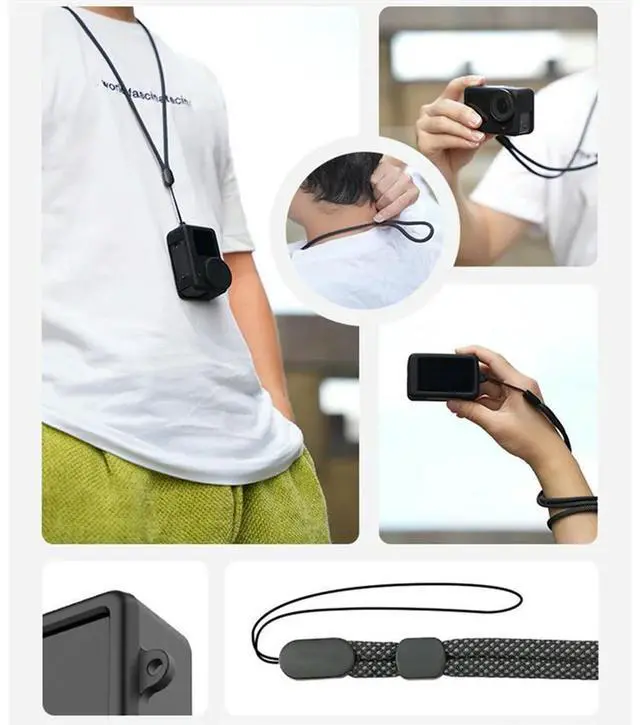 Main image of Soft Silicone Case For Action 3 4 5Pro Drop Proof Protective Case For OSMO Action 3 4 5Pro Lens Cap