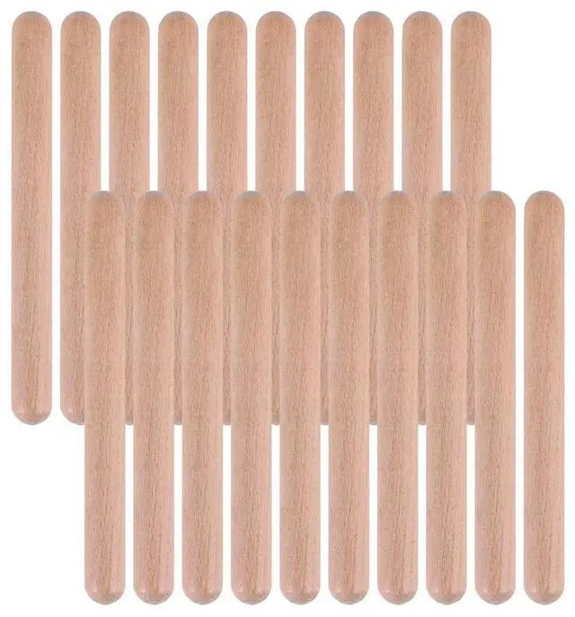 Main image of 20Pieces 8 Inch Kids Rhythm Sticks Music Lummi Sticks Classical Wood Claves Musical Percussion Instrument Musical Sticks