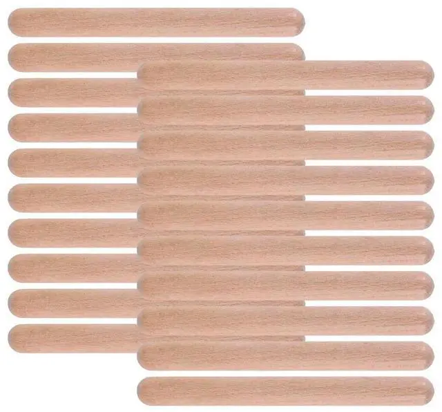Alt view image 2 of 4 - 20Pieces 8 Inch Kids Rhythm Sticks Music Lummi Sticks Classical Wood Claves Musical Percussion Instrument Musical Sticks