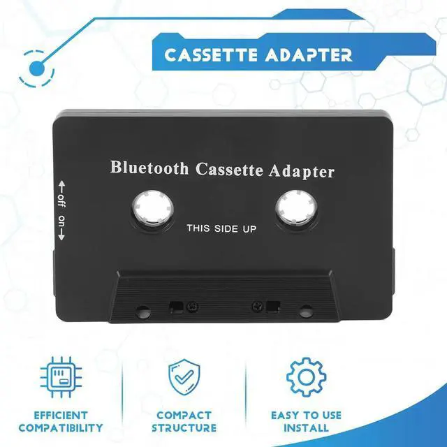 Alt view image 3 of 7 - Universal Cassette Bluetooth 5.0 Audio Car Tape Aux Stereo Adapter with Mic for Phone MP3 AUX Cable CD Player