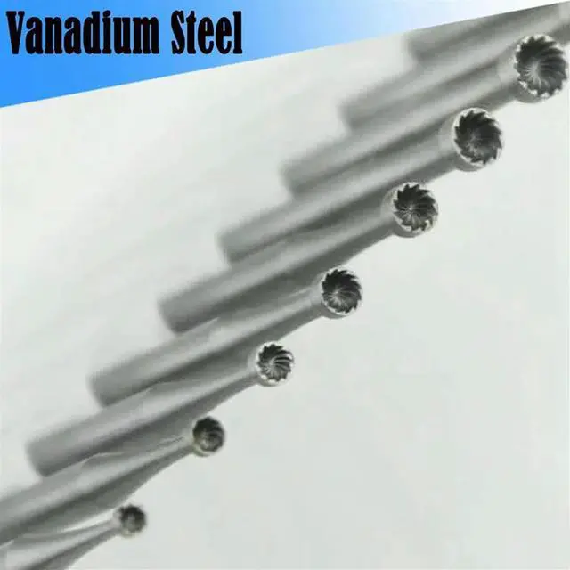 Alt view image 2 of 7 - 6 Pcs Round Cup Burr - 3/32Inch Shank Jewelry Making Burs Wire Rounder Bits