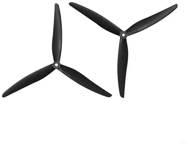 Alt view image 2 of 4 - 1 Pair 1170 3 Leaf Propellers CW CCW Reinforced Glass Fiber Nylon Propellers 11" Replace for Multirotors FPVs Repair