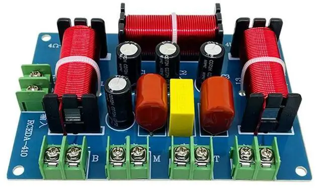 Main image of 200W Speaker Crossover Double Treble+Midrange+Bass 4 Way Speaker Audio Frequency Divider Home Theater Speaker Divider