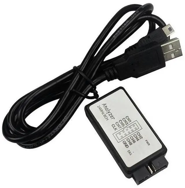 Alt view image 2 of 4 - Test Hook Clip Logic Analyzer Test Folder for Jumper Wire Dupont Cable for USB Saleae 24M 8CH