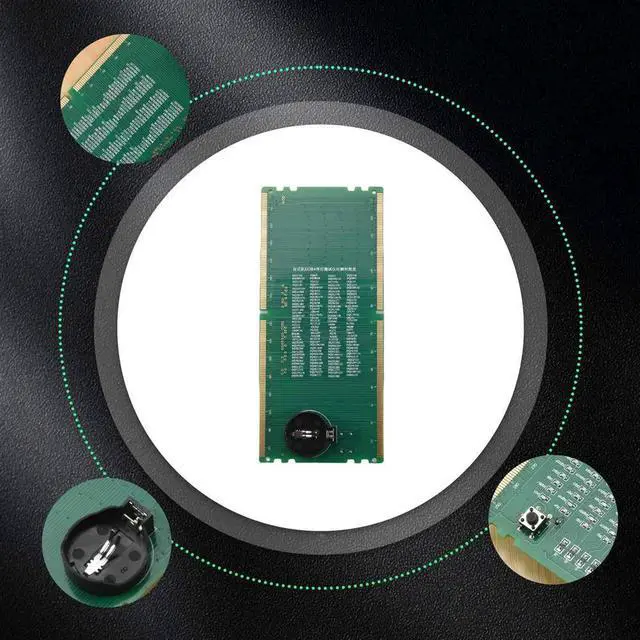 Alt view image 4 of 4 - DDR4 Test Card RAM Memory Slot Out LED Desktop Motherboard Repair Analyzer Tester