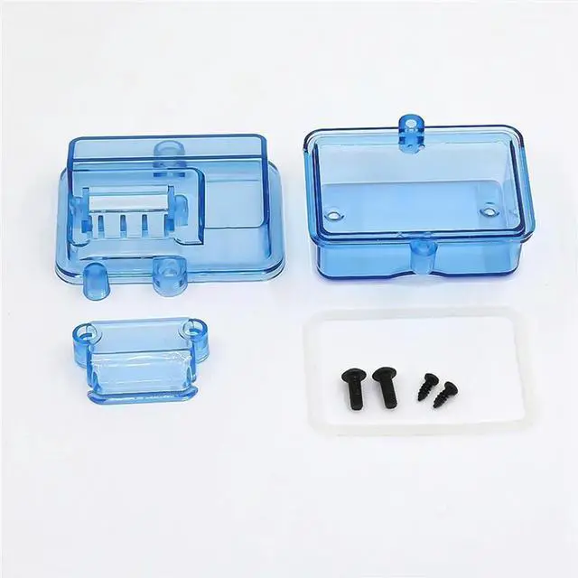 Alt view image 3 of 4 - 3X Blue Plastic Waterproof Receiver Receiving Box For Huanqi 727 / Slash RC Car Upgrade Parts