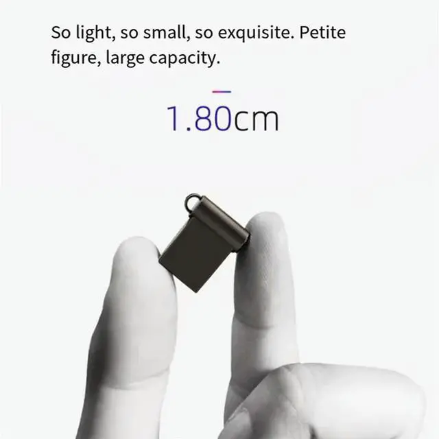 Alt view image 4 of 7 - Super Mini Metal Usb Flash Drive 128G Pen Drive High Speed Memory Stick USB2.0