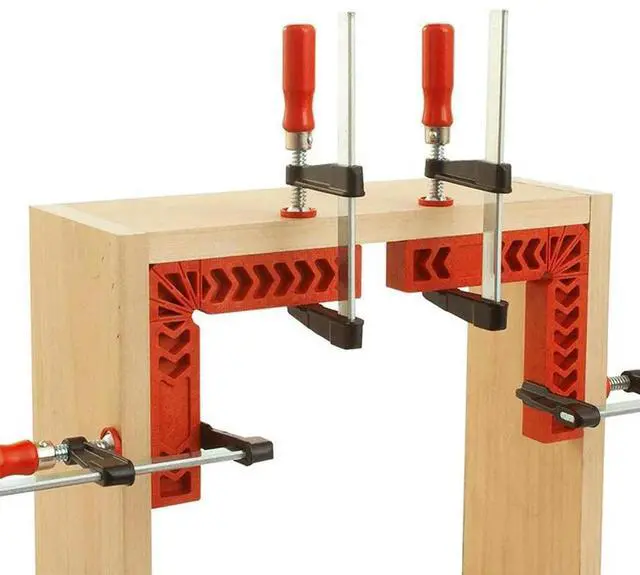 Alt view image 2 of 4 - 8Pcs Positioning Squares For Woodworking, 90 Degree Corner Right Angle Clamps Carpenter Corner Clamping Square Tool