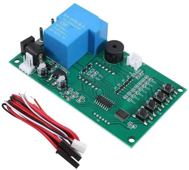 Alt view image 2 of 4 - Four Digits Time Control Minute Timer Board Arcade Game Coin Acceptor Selector Pump Water Washing Machine