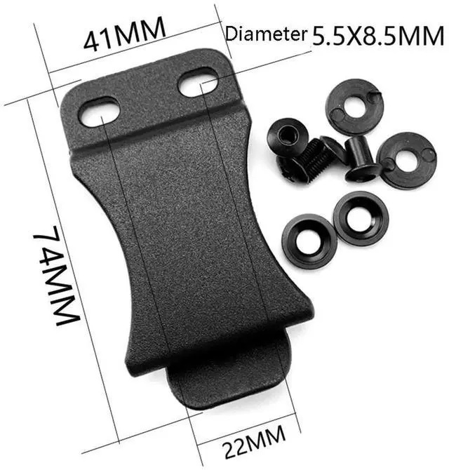 Main image of 10PCS/LOT Quick Clips for 1.5 inch Belts for Kydex Belt Clip Loop with Screw Fits Applications Tool Part