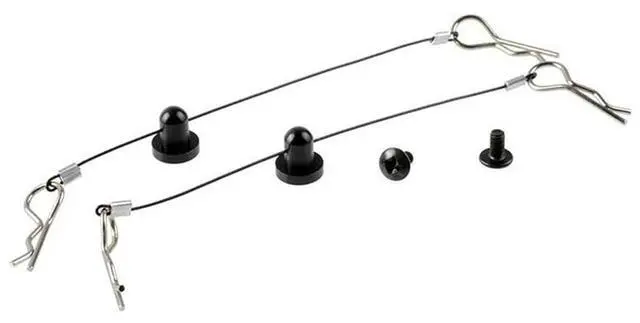 Alt view image 2 of 4 - 6Pcs Anti-Lost Body Shell Wire Clip Pin With Screw Retainer For Traxxas/Hsp/Arram/Axial Ecx 1/10 RC Car Spare Silv