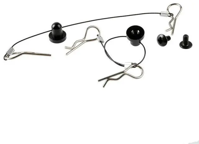 Alt view image 3 of 4 - 6Pcs Anti-Lost Body Shell Wire Clip Pin With Screw Retainer For Traxxas/Hsp/Arram/Axial Ecx 1/10 RC Car Spare Silv