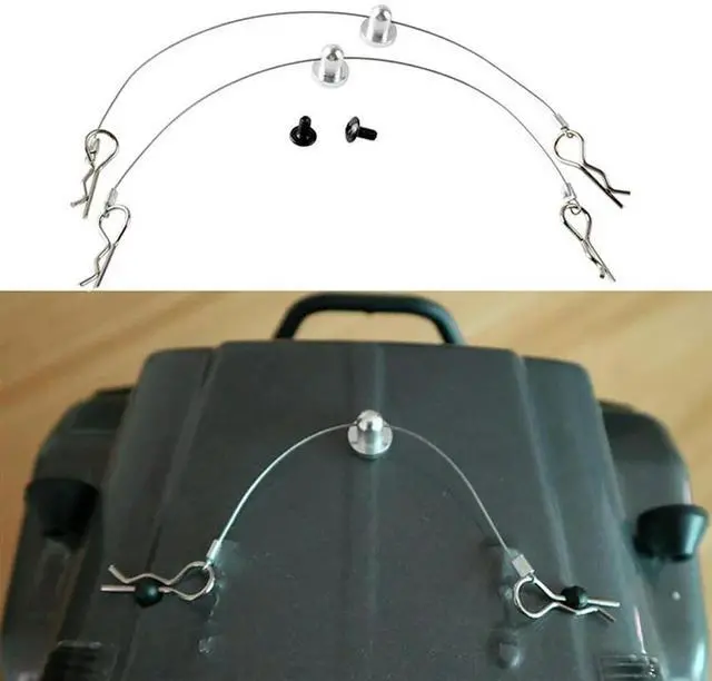 Main image of 6Pcs Anti-Lost Body Shell Wire Clip Pin With Screw Retainer For Traxxas/Hsp/Arram/Axial Ecx 1/10 RC Car Spare Silv