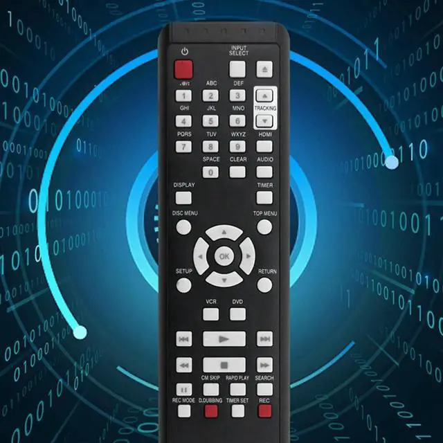 Alt view image 2 of 7 - Remote Control Replacement For Funai VCR Recorder DVDR ZV42FX4A ZV427FX4 NC184 NC180