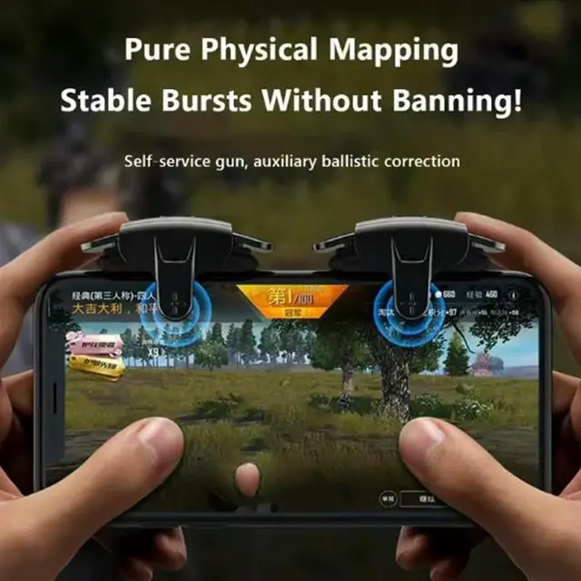 Alt view image 4 of 7 - AK05 Game Controller Shoot Button Gamepad Trigger L1R1 Shooter Joystick Gaming Accessories