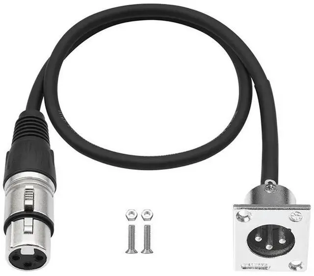 Alt view image 3 of 7 - For Premium Stage Box, Patch Panel D XLR Cable(D Type XLR) Pass Through Connector, 2 Pack, Male Female Design For